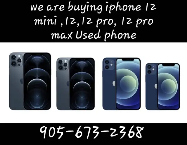 We Are Buying iPhone 12 mini, 12, 12 Pro ,12 Pro Max Used Phone