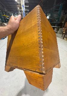 Vintage Wooden Finger-Jointed Storage Box (Early 20th Century) - Photo 4