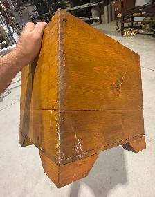 Vintage Wooden Finger-Jointed Storage Box (Early 20th Century) - Photo 5