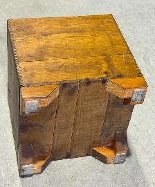 Vintage Wooden Finger-Jointed Storage Box (Early 20th Century) - Photo 6