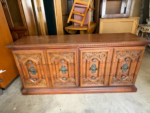 Free delivery used Vintage Wooden Dresser