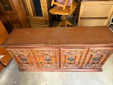 Free delivery used Vintage Wooden Dresser - Photo 2