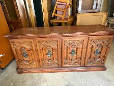 Free delivery used Vintage Wooden Dresser - Photo 3