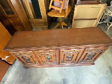 Free delivery used Vintage Wooden Dresser - Photo 5