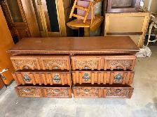 Free delivery used Vintage Wooden Dresser - Photo 10
