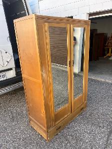 Free delivery used antique Wardrobe with Mirrored Doors - Photo 8