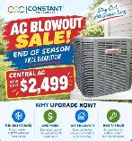 CENTRAL AC BLOWOUT SALE — ONLY $2,499!