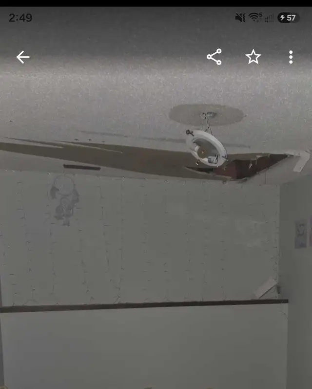 Ceiling patch about 30 sq ft