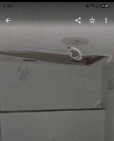 Ceiling patch about 30 sq ft