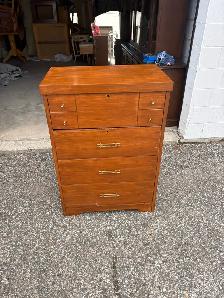 Free delivery used antique Vintage Wooden Dresser