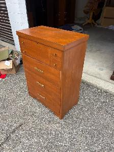 Free delivery used antique Vintage Wooden Dresser - Photo 6