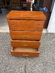 Free delivery used antique Vintage Wooden Dresser - Photo 7