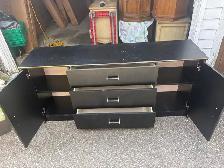 Free delivery used Black dresser with storage - Photo 8