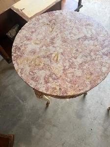 Free delivery used Pair of Vintage French Style Marble Top - Photo 6