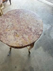 Free delivery used Pair of Vintage French Style Marble Top - Photo 9