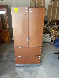 Free delivery used Wooden Armoire with Drawers