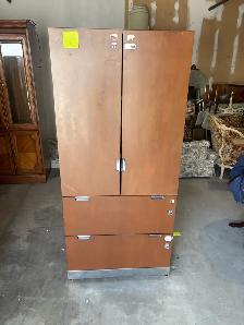Free delivery used Wooden Armoire with Drawers - Photo 2