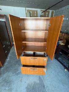 Free delivery used Wooden wardrobe with drawers - Photo 5