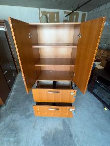 Free delivery used Wooden wardrobe with drawers - Photo 6