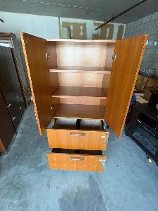 Free delivery used Wooden wardrobe with drawers - Photo 10