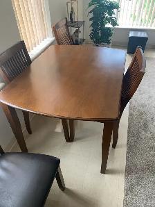 Dining table and chair set
