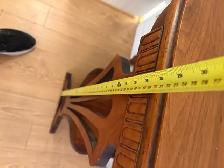 Used Antique Console Table with Mirror - Photo 6