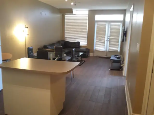 1 BEDROOM   DEN FURNISHED GROUND FLOOR CANDO SHORT/L RENT AT SQ1