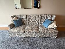 Free delivery used Vintage Floral Sofas 3 seat & 1 seat