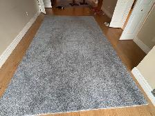 Free delivery used Grey Shag Area Rug - Photo 2