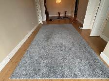 Free delivery used Grey Shag Area Rug - Photo 6