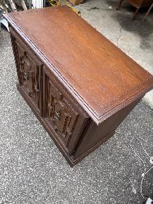Free delivery used Wooden Cabinet with Double Doors - Photo 7