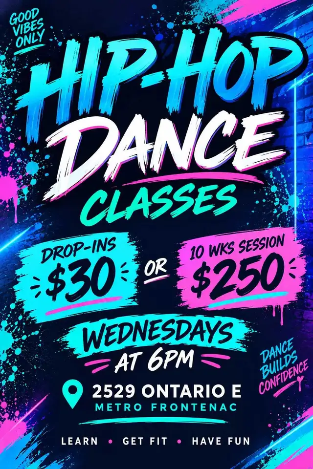 cours de danse Hip-Hop/Hip-Hop Dance classes