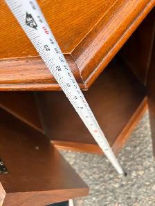 Free delivery used Two Vintage Hexagonal End Tables - Photo 6