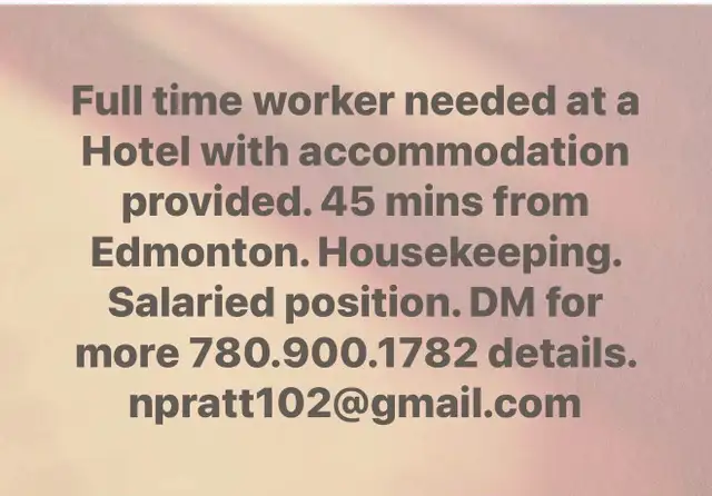 Housekeeping/front desk
