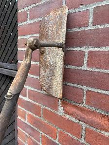 Rare Antique Long-Handle Clay Tile Shovel ! - Photo 2