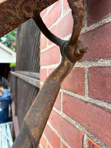 Rare Antique Long-Handle Clay Tile Shovel ! - Photo 6