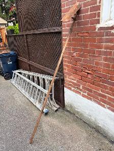 Rare Antique Long-Handle Clay Tile Shovel ! - Photo 7