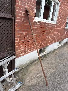 Rare Antique Long-Handle Clay Tile Shovel ! - Photo 8