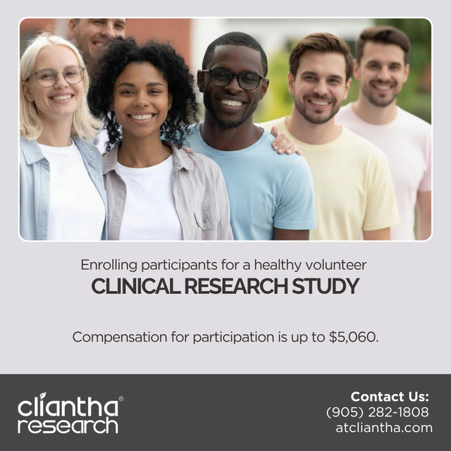 Healthy Volunteer Paid Study - Recruiting Now