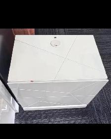 King & Queen Size White & Grey Colour Hydraulic Storage Bed Set, - Photo 4