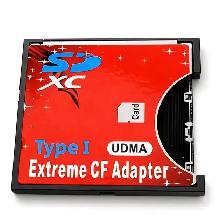 SDXC to CompactFlash Type I Adapter