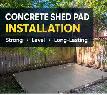 Concrete Shed Pad Installation | Strong & Level Base