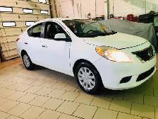 GARANTIE/NISSAN VERSA SV/ 76,000 KM/ TRÈS ÉCONOMIQUE/TRÈS PROPRE