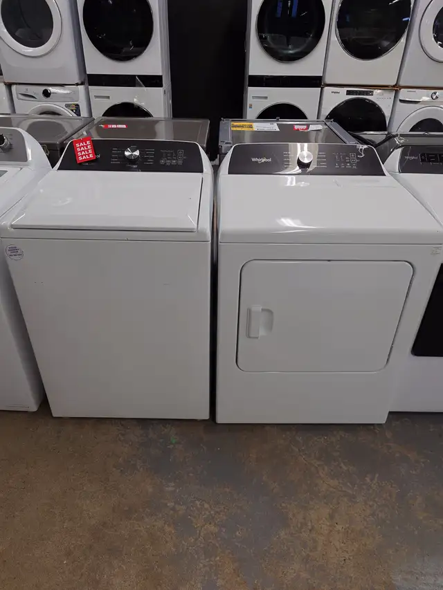 Whirlpool '27' White Top Load Washer / Dryer on Sale‼️