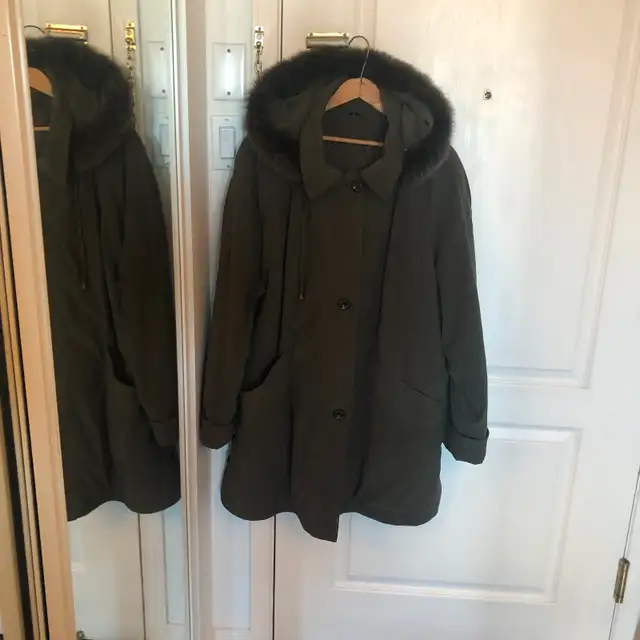 MANTEAU D'HIVER VERT FORET DE CLAIRE FRANCE GR.1X
