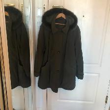 MANTEAU D'HIVER VERT FORET DE CLAIRE FRANCE GR.1X