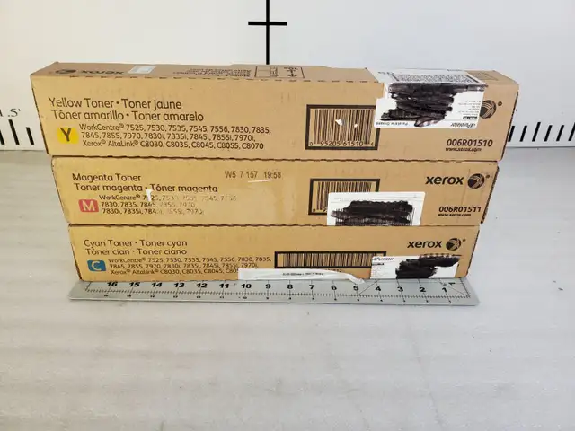 Xerox OEM Toner Cartridges 6R01510 - 6R01512 Color Set
