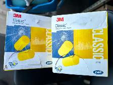 TWO BOXES OF 3M CLASSIC EAR PLUGSAS PICTURED