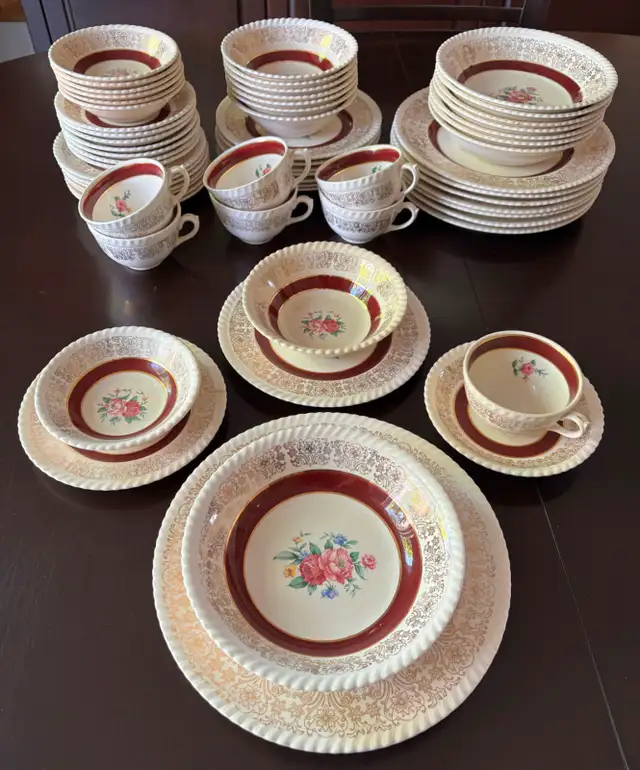 Vaisselle anglaise de collection