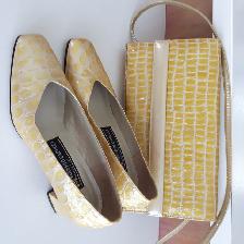 SOULIERS GOLD CAPUCCI GR 6.5 FEM SAC À MAIN 6'x12': $30.00 - Photo 3